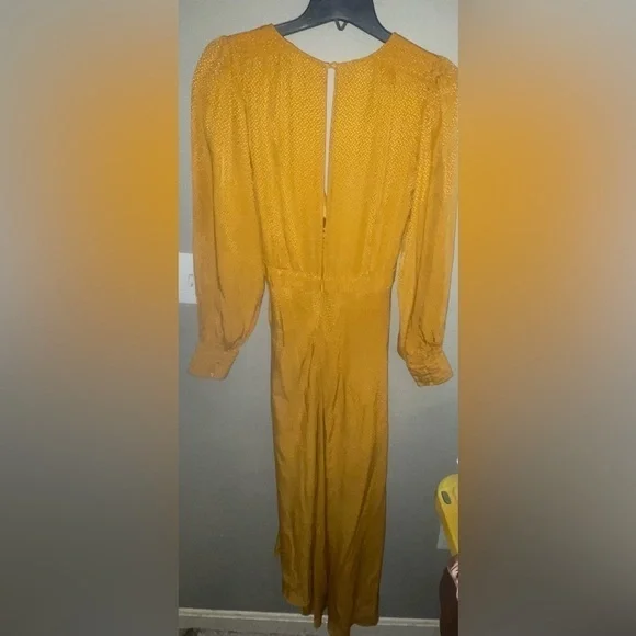 Ronny Kobo Estelle Silk Dress in Yellow ๐ป Revolve sz Medium - Picture 13 of 15